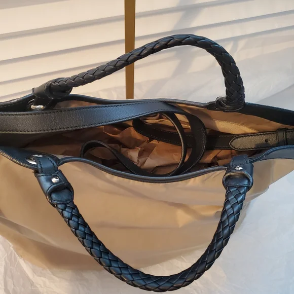 Salvatore Ferragamo Beige Nylon Top Handle Bag - Picture 11 of 16